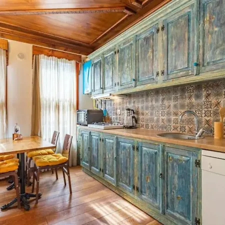 Characteristic And Wooden Fully-equipped Flat اسطنبول